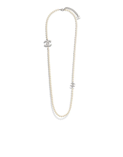 vòng cổ ngọc trai dáng dài Chanel
